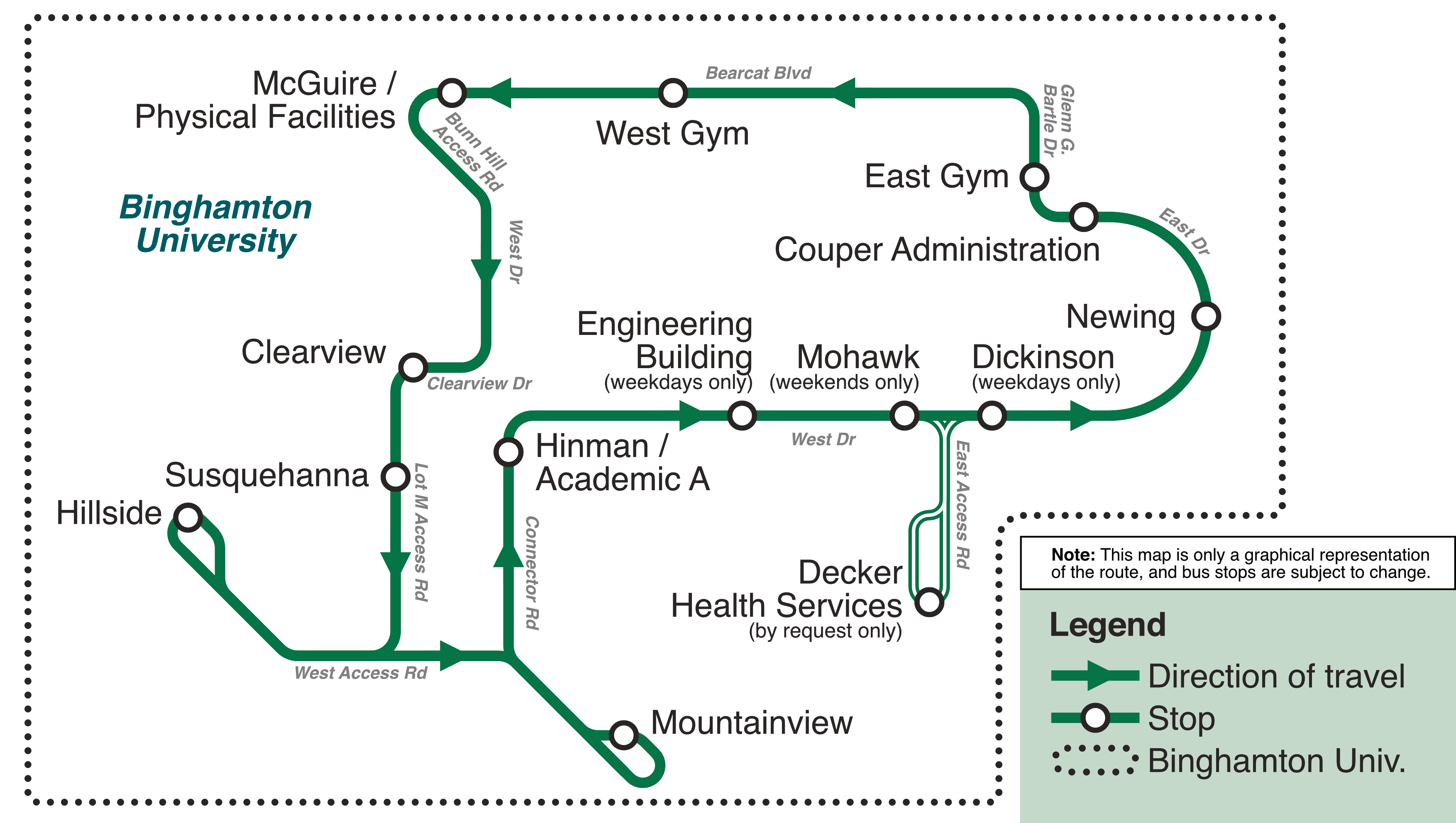 Campus Shuttle Route Map
